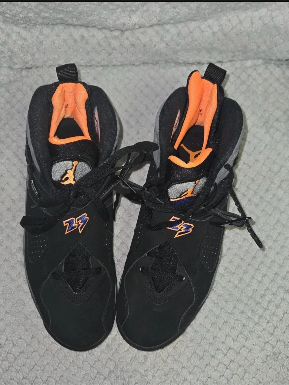 Nike Air Jordan (8) Men’s Black & Orange Basketball Shoes